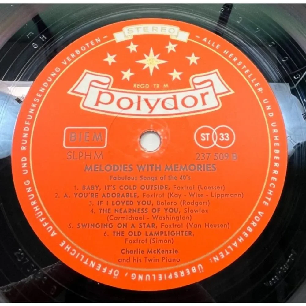 Charles McKenzie Melodies with Memories 40s Songs Polydor LP LPHM 237 509 - Picture 3 of 7